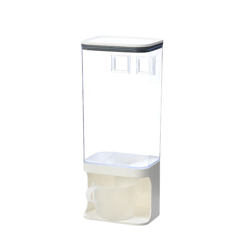 Grain Storage Box Kitchen Wall-Mounted Storage Tank Moisture-Proof Sealed Tank Cereal Dispensing Machine Grain Tank