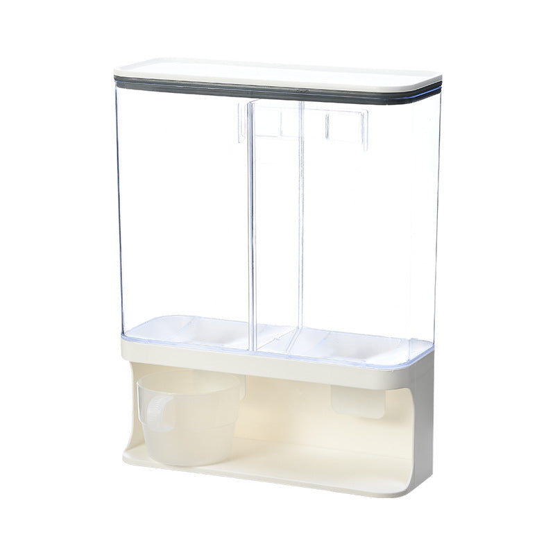 Grain Storage Box Kitchen Wall-Mounted Storage Tank Moisture-Proof Sealed Tank Cereal Dispensing Machine Grain Tank