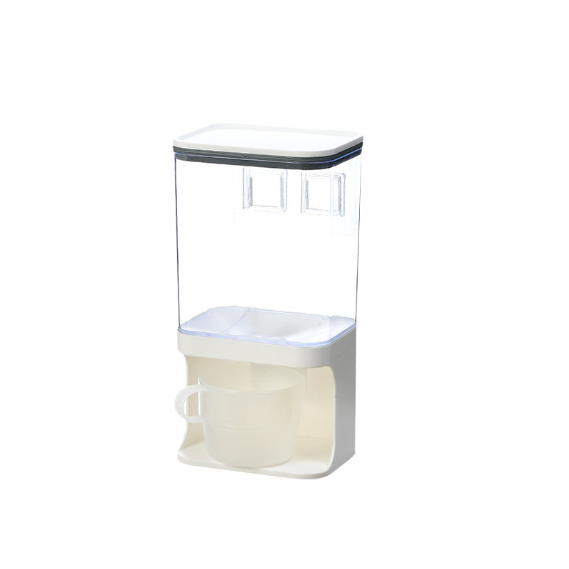Grain Storage Box Kitchen Wall-Mounted Storage Tank Moisture-Proof Sealed Tank Cereal Dispensing Machine Grain Tank