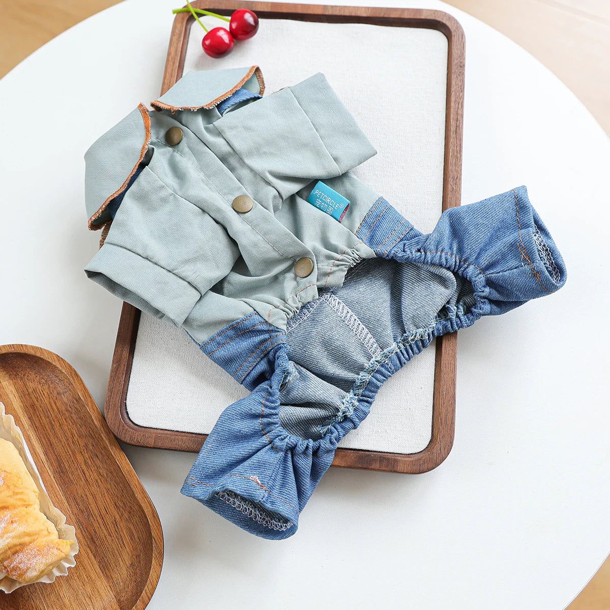 🐶 Ropa vaquera para perros estilo overall | Cómoda, transpirable y look moderno ⭐ 4.8/5 (1.200+ clientes)