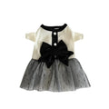 Dog Dress for Small Dogs Luxury Summer Puppy Clothes Bow Lace Dog Skirt Black White Dog T Shirt Girls Dog Costume Chihuahua Vest