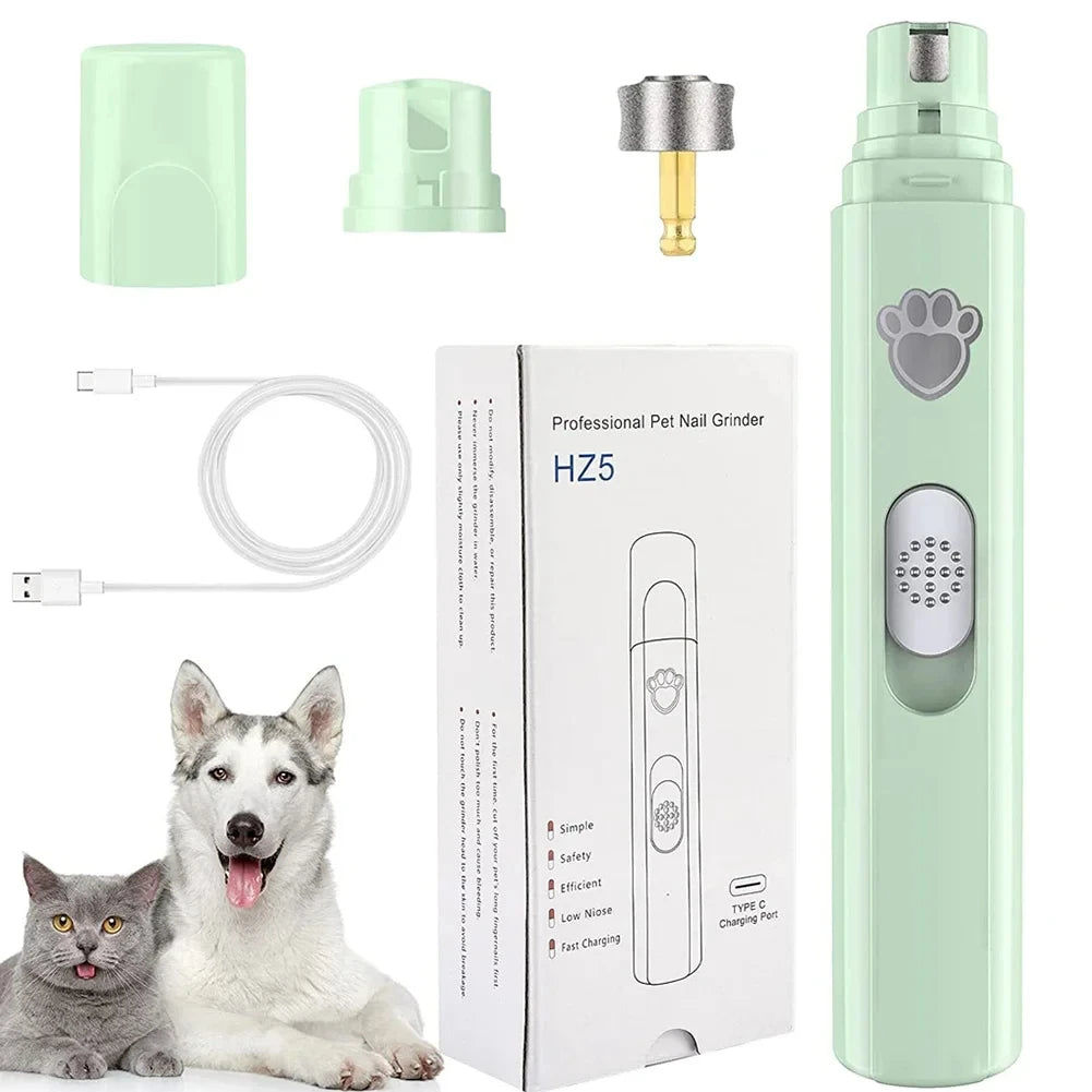 🐶 Lima eléctrica para uñas de perros | Sin dolor y sin cortes ⭐ 4.8/5 (1.200+ clientes)