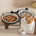 🐱 Comedero de acero inoxidable para gatos | Antivuelco, higiénico y fácil de limpiar ⭐ 4.7/5 (900+ clientes)