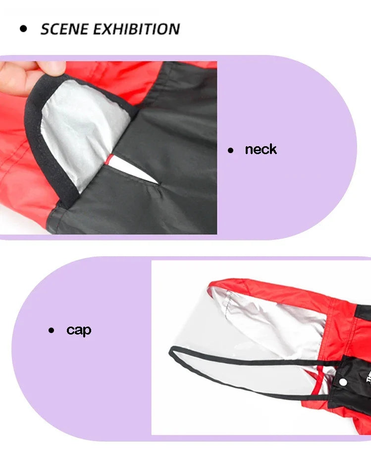 🐶 Impermeable para perros con protección total – Mantén a tu mascota seca incluso bajo la lluvia