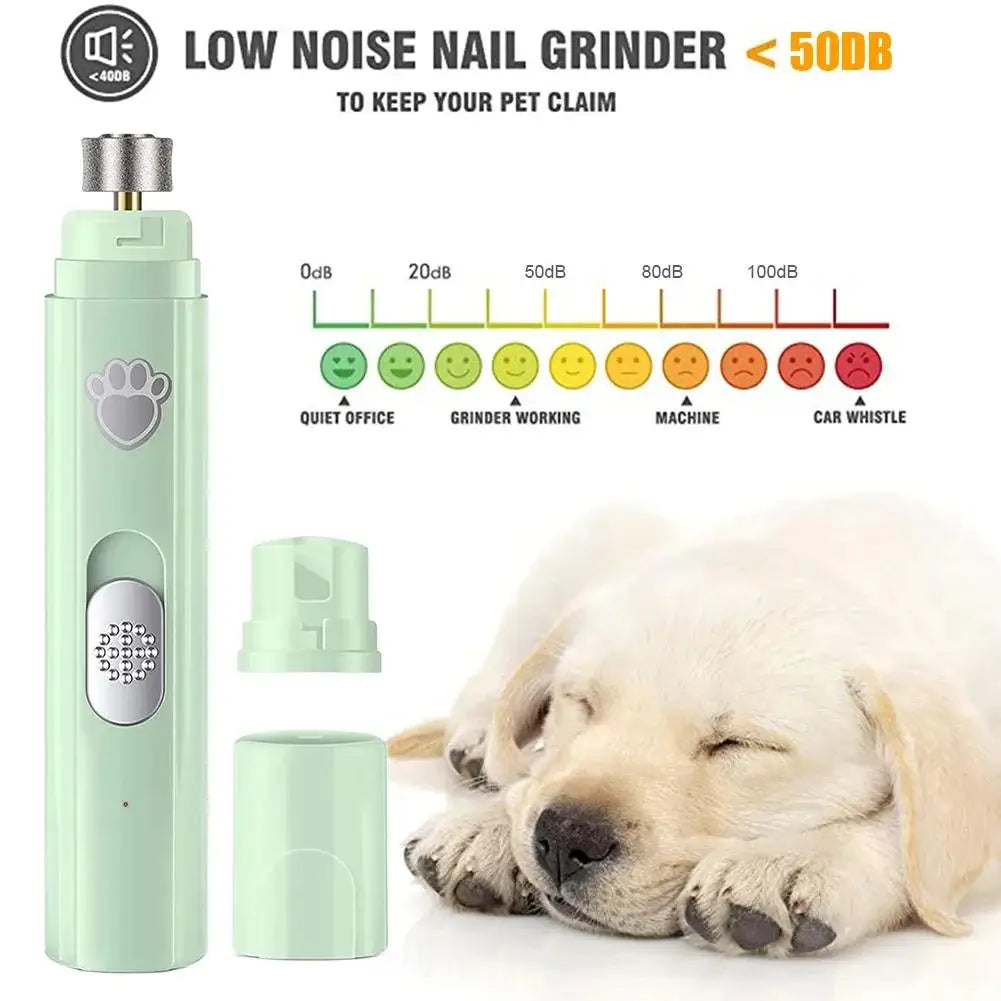 🐶 Lima eléctrica para uñas de perros | Sin dolor y sin cortes ⭐ 4.8/5 (1.200+ clientes)
