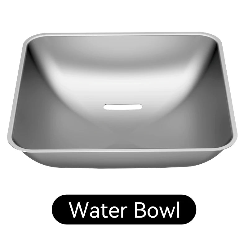 ROJECO Stainless Steel Feeding Bowl & Water Bowl Accessories For 8.5L Automatic Pet Feeder With Water Dispenser Pet Accessories