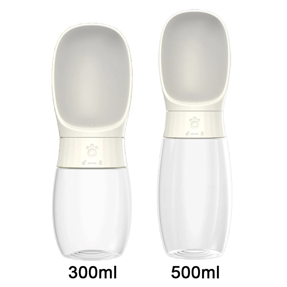 🐶 Botella de agua portátil para perros 300ml / 500ml – Ideal para paseos largos y viajes
