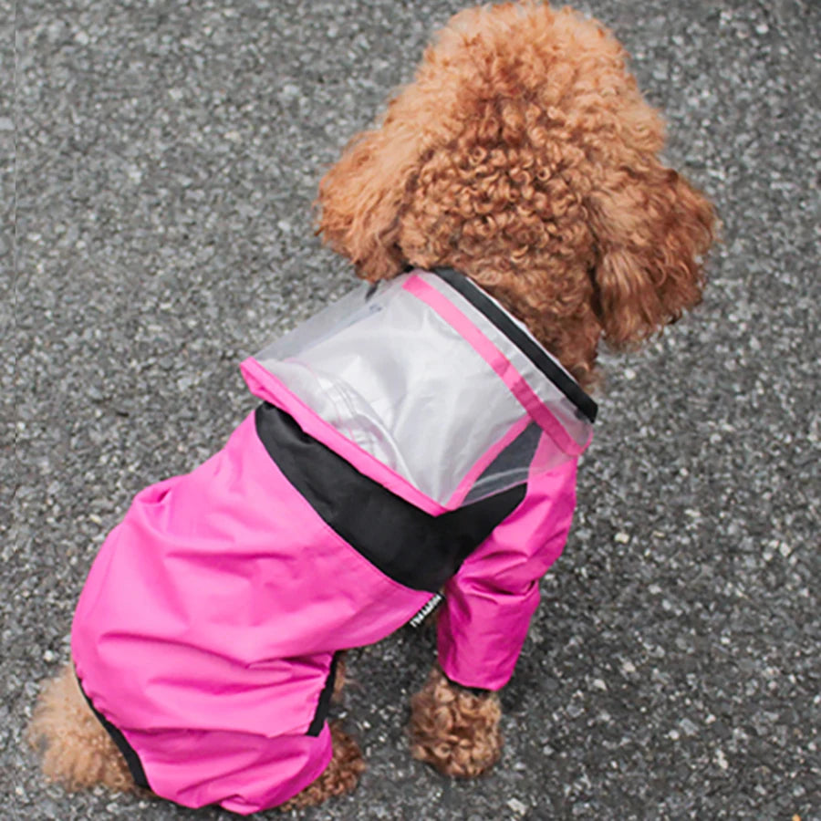 🐶 Impermeable para perros con protección total – Mantén a tu mascota seca incluso bajo la lluvia