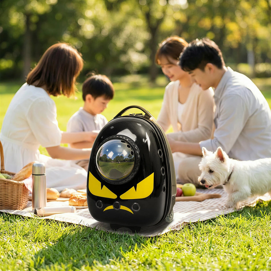 2 in 1 Cat Carrier Backpack Suitcase for Cats Dogs Small Puppy Outdoor Breathable Knapsack for Hiking Traveling