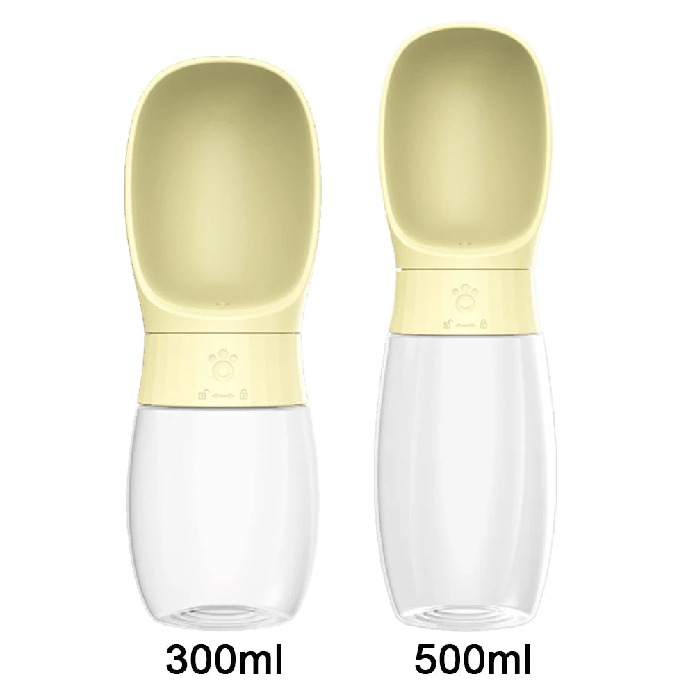 🐶 Botella de agua portátil para perros 300ml / 500ml – Ideal para paseos largos y viajes