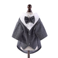 Gentleman Dog Clothes Wedding Suit Formal Shirt For Small Dogs Bowtie Tuxedo Pet Outfit Christmas Costume For Teddy Pomeranian