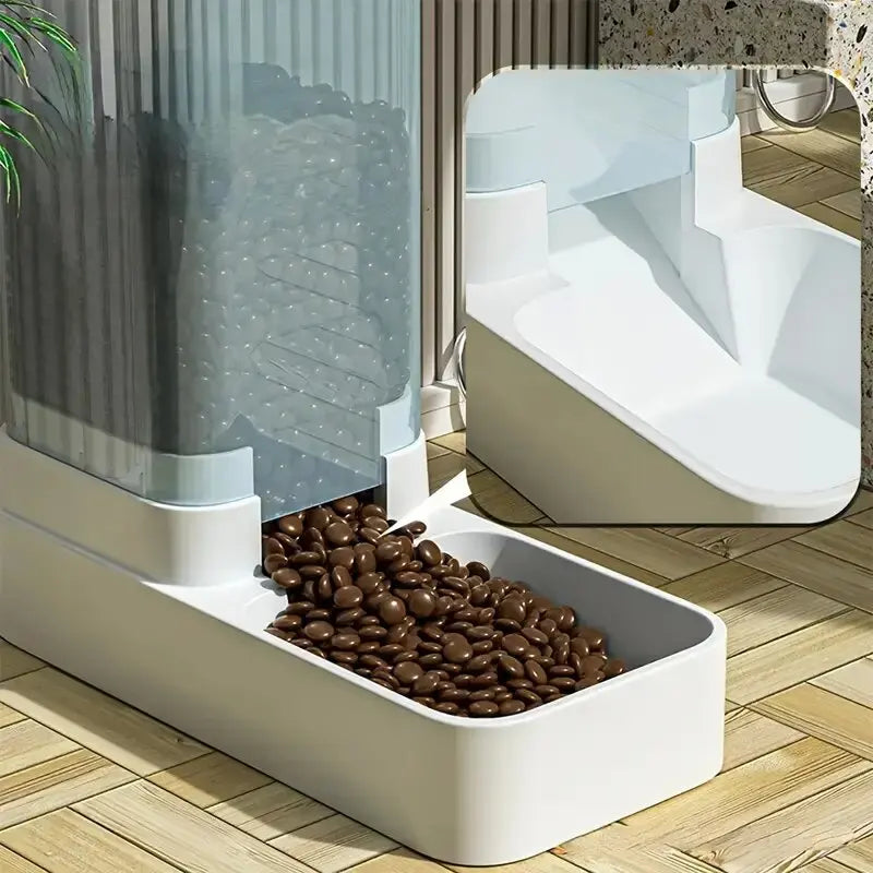 🐱 Dispensador automático de comida y agua para mascotas | Gran capacidad y sin esfuerzo ⭐ 4.7/5 (1.600+ clientes)