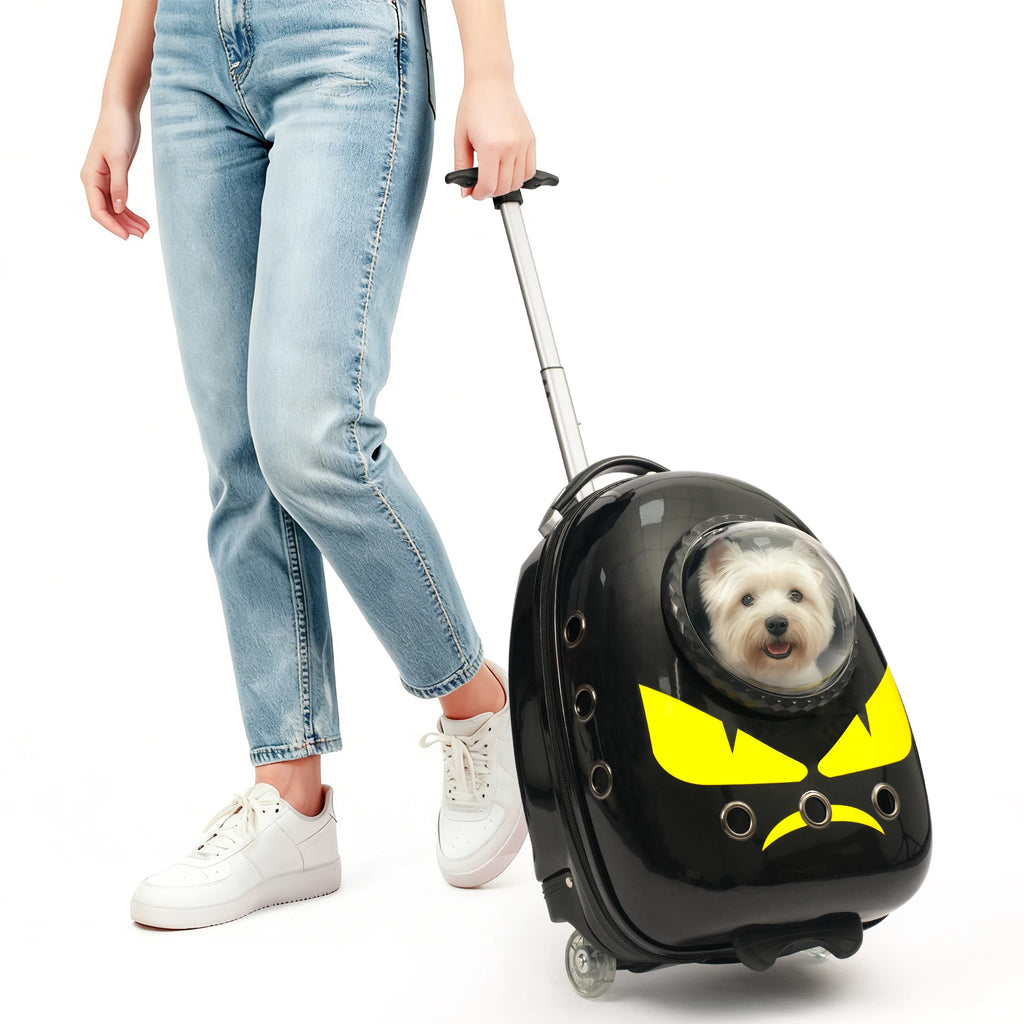 2 in 1 Cat Carrier Backpack Suitcase for Cats Dogs Small Puppy Outdoor Breathable Knapsack for Hiking Traveling