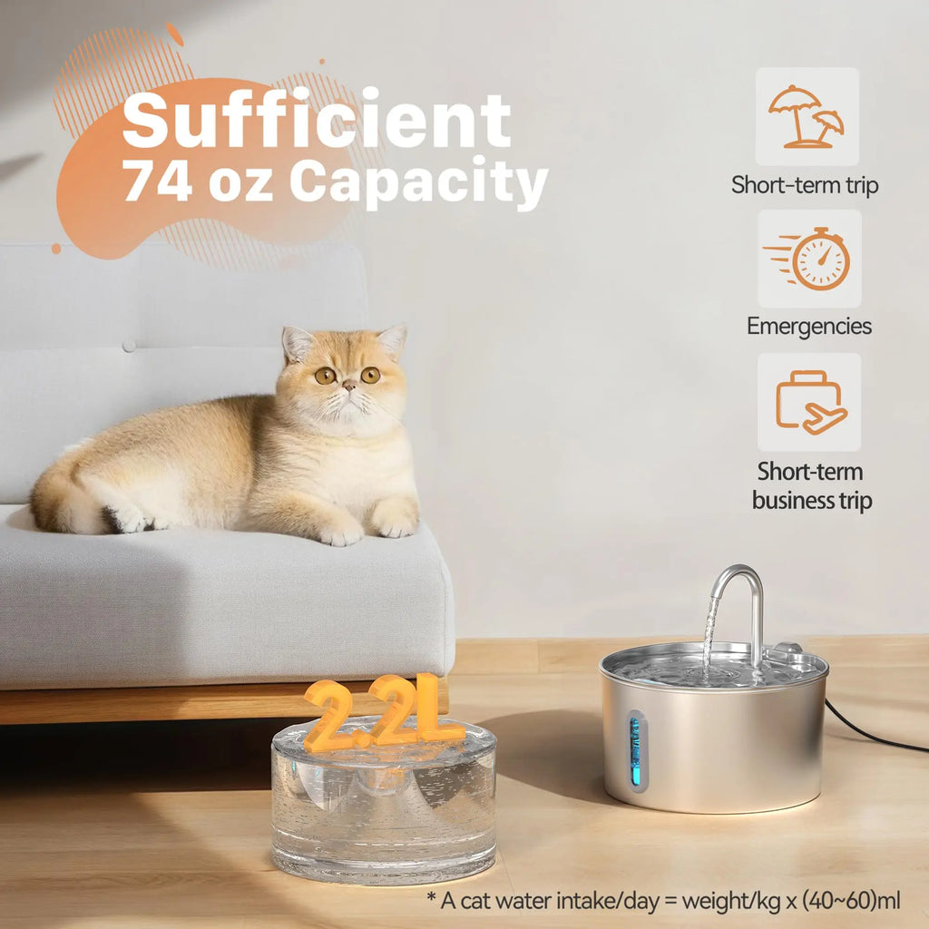 4.5L TuYa APP Automatic Pet Water Fountain Feeder Button Version Auto Cat Drink Smart Dispenser For Cats Dog Dry Food Bowl