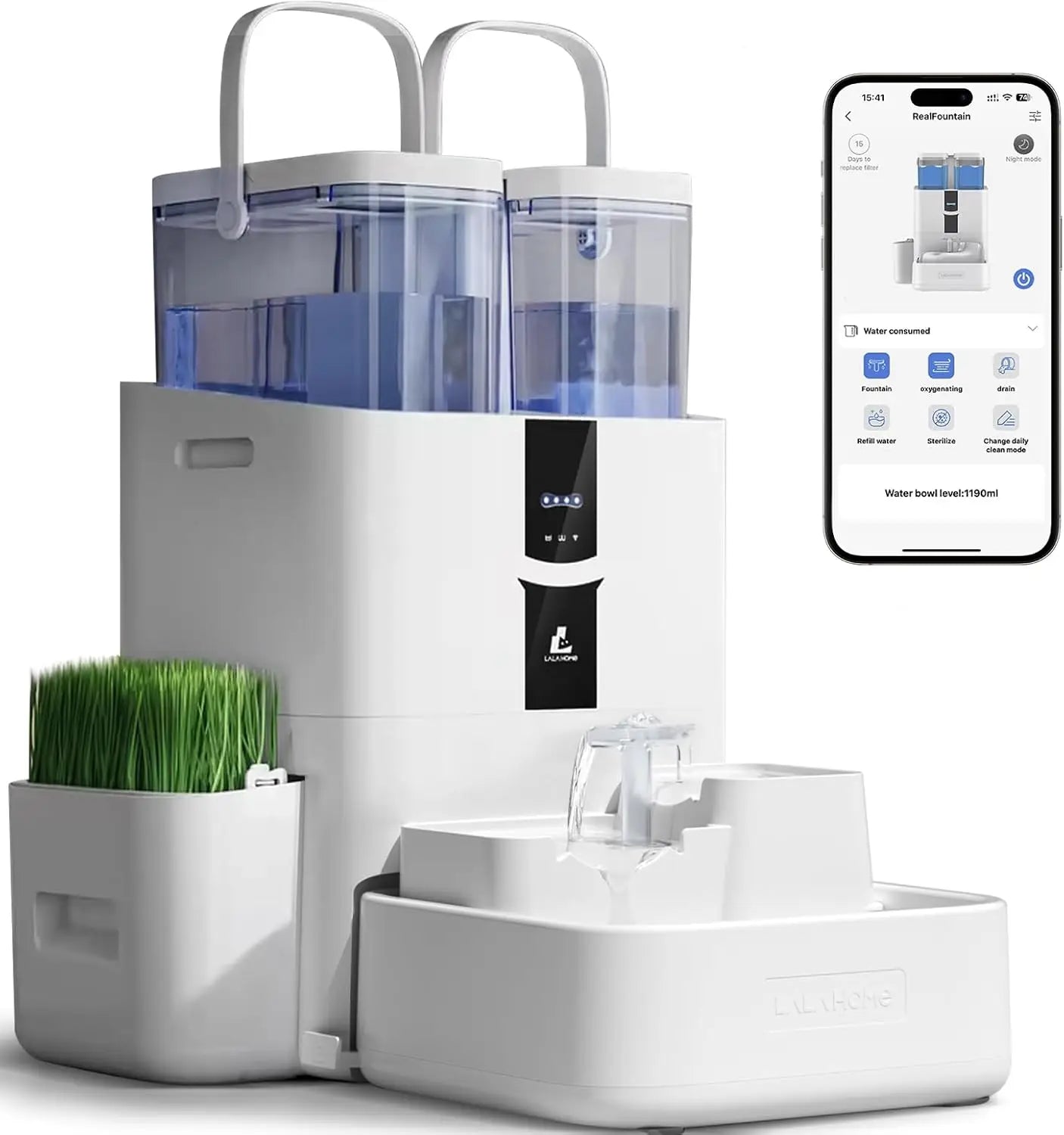 Fuente de Agua Inteligente para Gatos 10L con WiFi – Automática y Autolimpieza 🐱