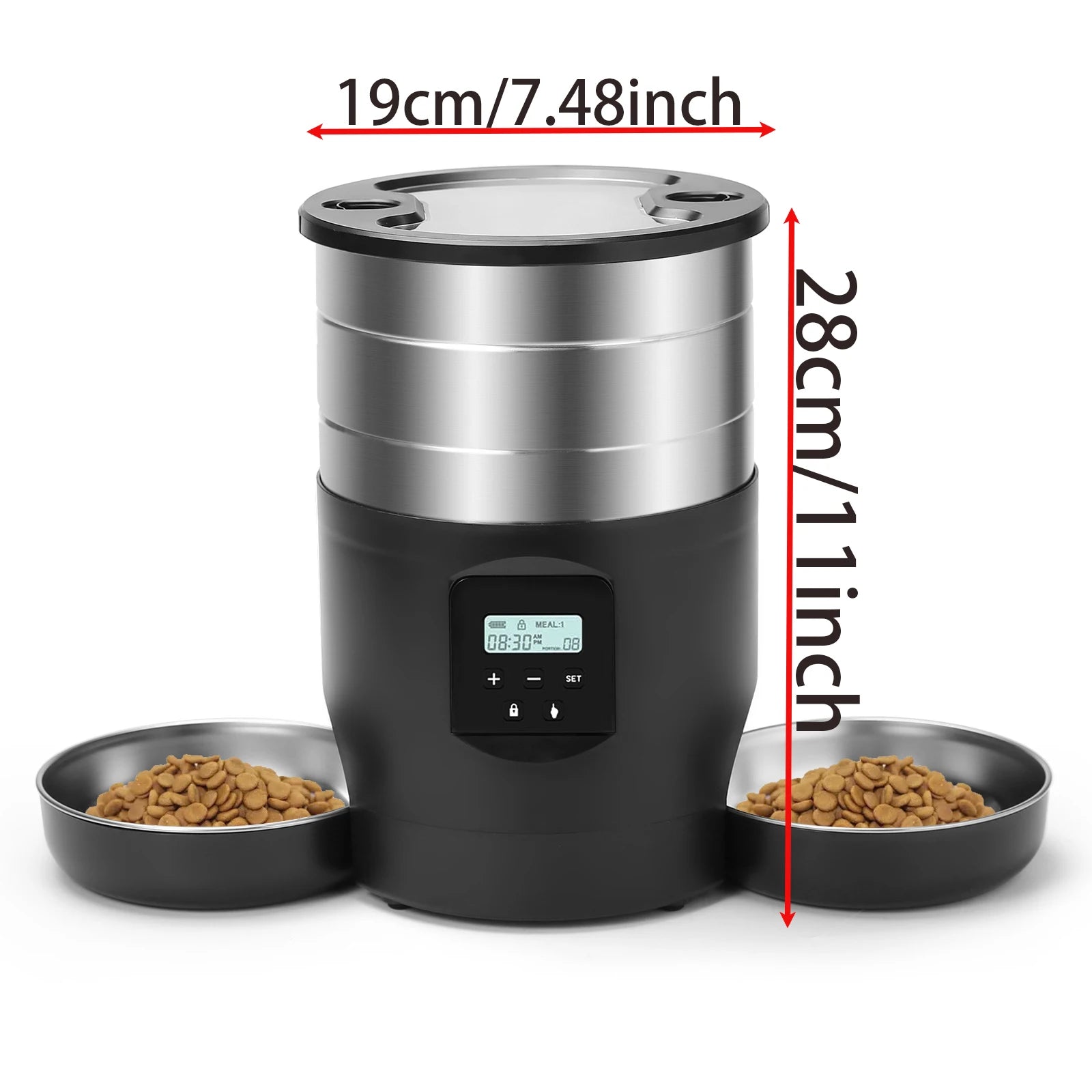 4.5L TuYa APP Automatic Pet Water Fountain Feeder Button Version Auto Cat Drink Smart Dispenser For Cats Dog Dry Food Bowl