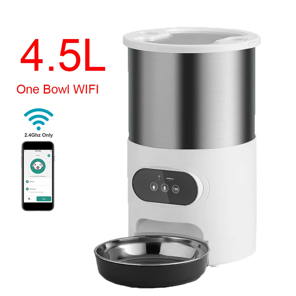 Tuya Smart APP Pet Feeder Cat Dog Food Dispenser Suitable For Small And Medium-Sized Cats And Dogs Mobile Phone Remote Feeding