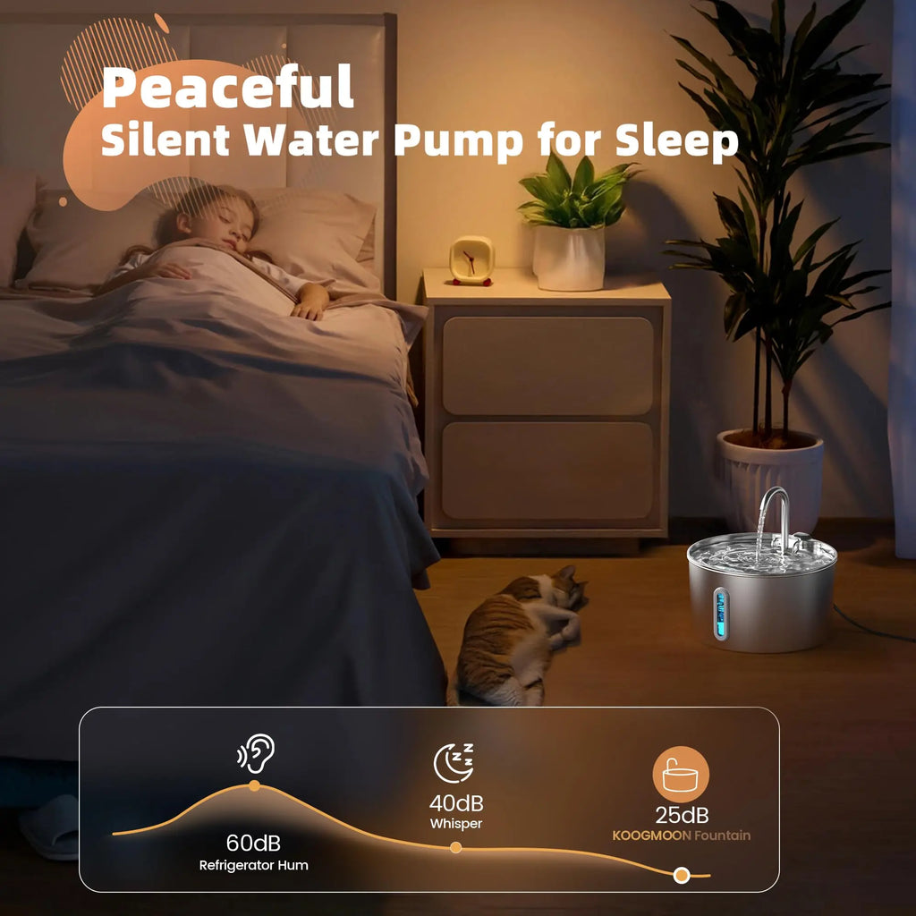 4.5L TuYa APP Automatic Pet Water Fountain Feeder Button Version Auto Cat Drink Smart Dispenser For Cats Dog Dry Food Bowl