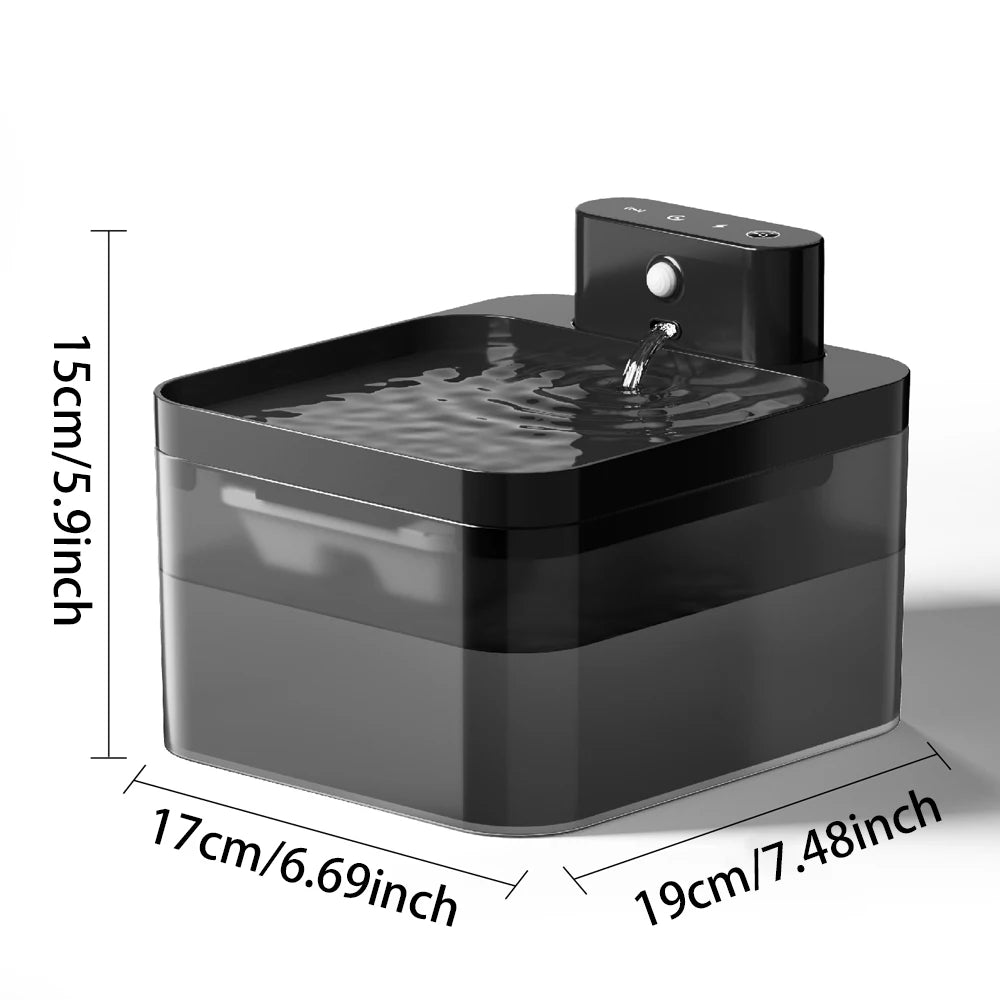 🐱 Fuente de agua automática para gatos con sensor | Inalámbrica, silenciosa y filtrada ⭐ 4.8/5 (2.000+ clientes)