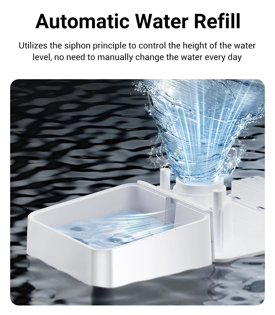 ROJECO 8.5L Automatic Pet Feeder Water Fountain WIFI APP Remote Control Smart Dog 5L Food Dispenser 3.5L Gravity Water Drinker ﻿