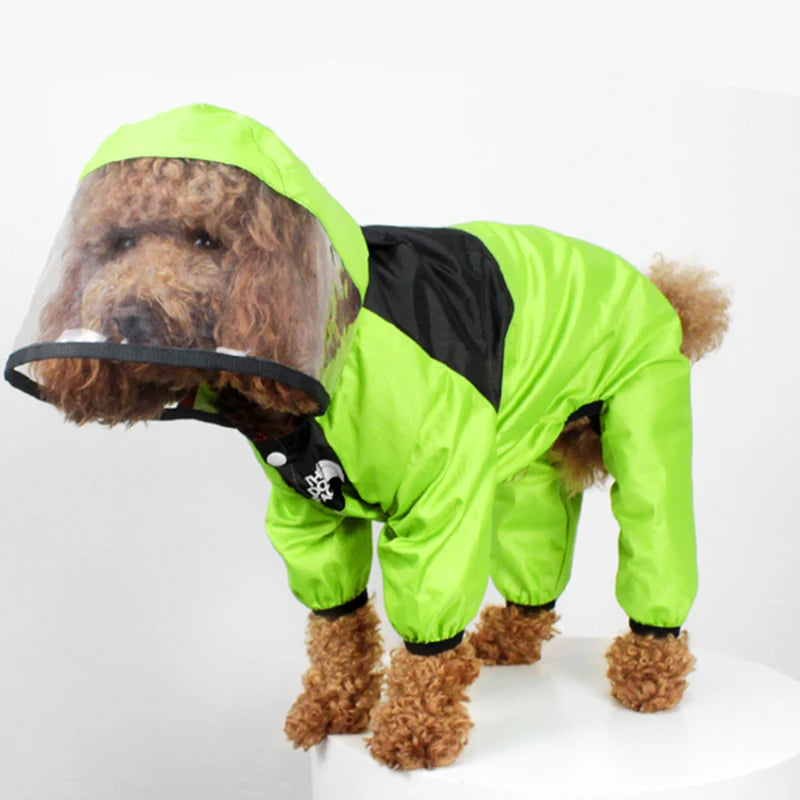 🐶 Impermeable para perros con protección total – Mantén a tu mascota seca incluso bajo la lluvia