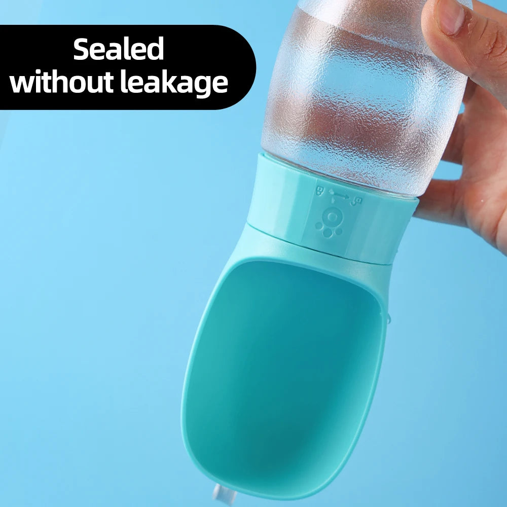 🐶 Botella de agua portátil para perros 300ml / 500ml – Ideal para paseos largos y viajes