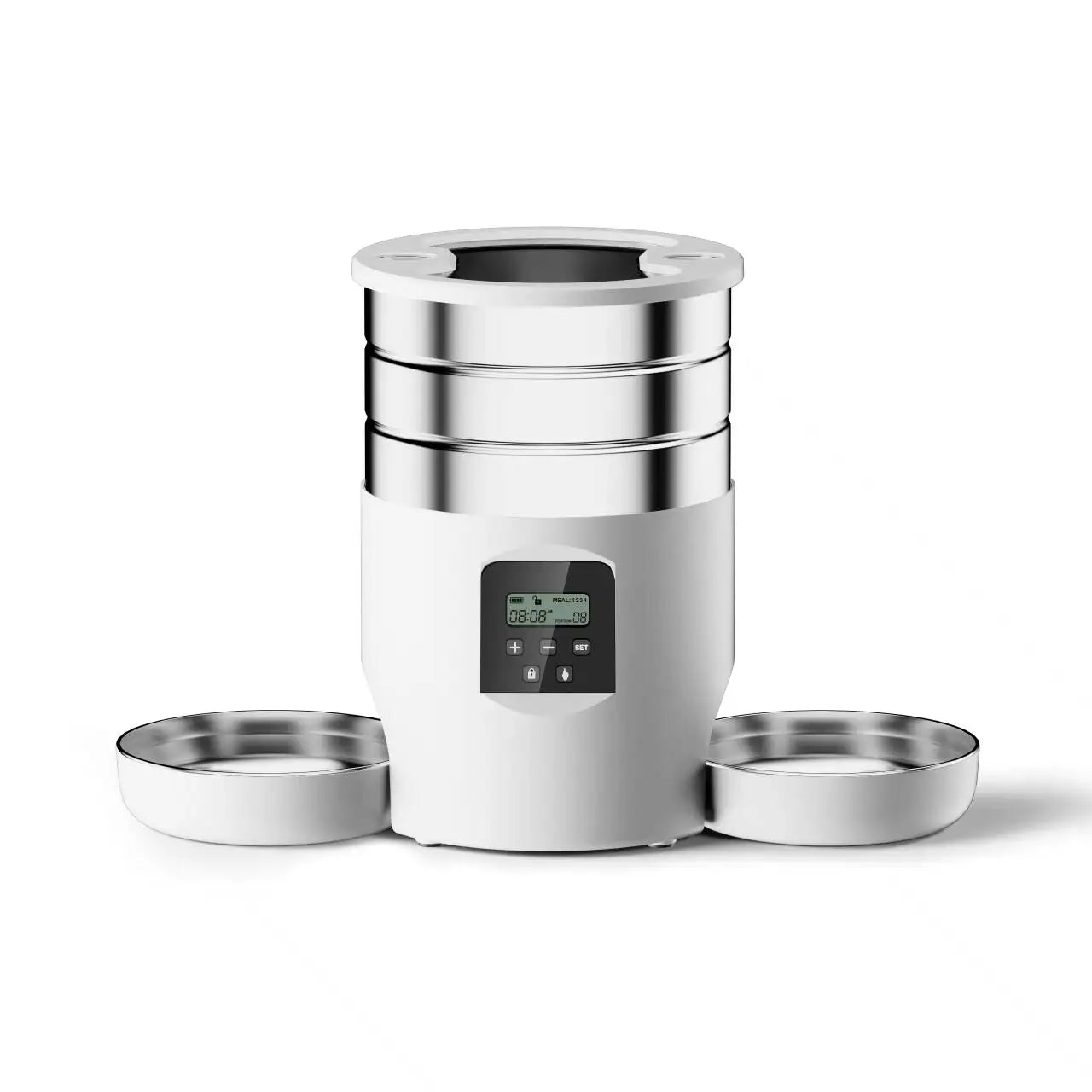 4.5L TuYa APP Automatic Pet Water Fountain Feeder Button Version Auto Cat Drink Smart Dispenser For Cats Dog Dry Food Bowl