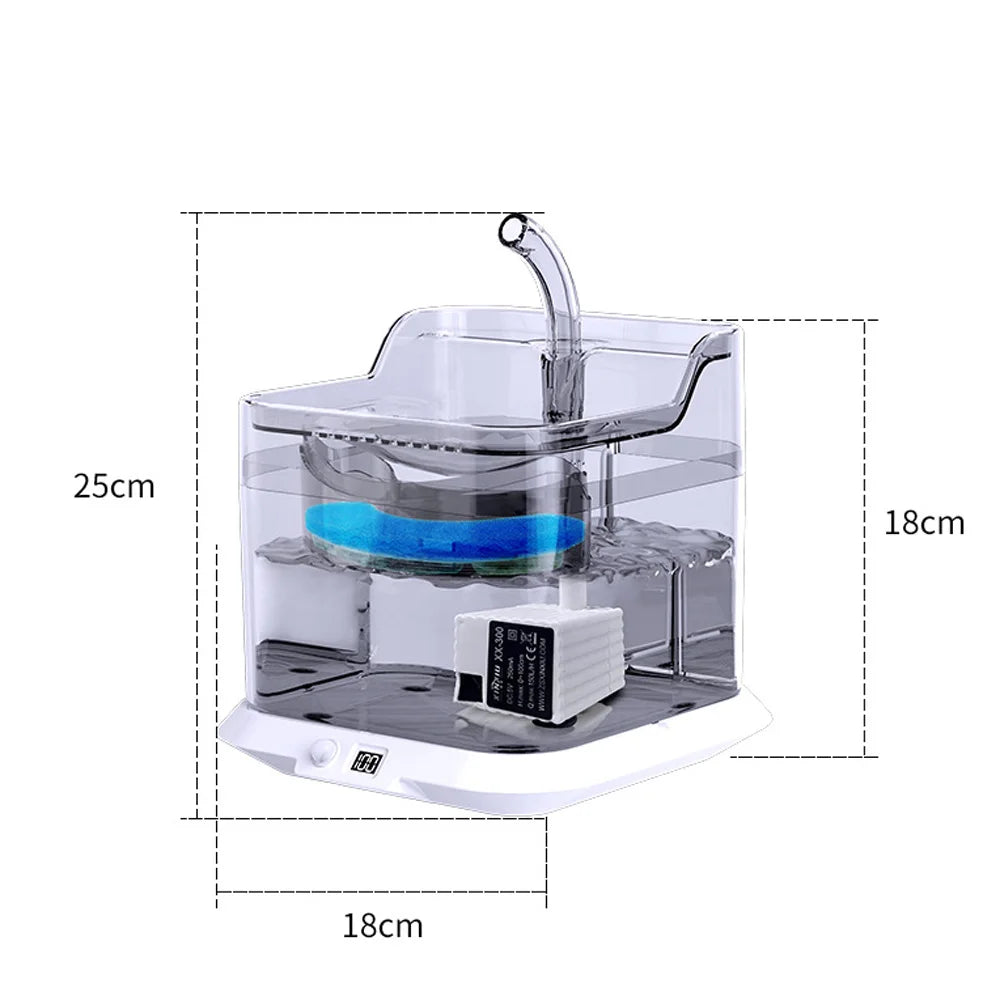 🐱 Fuente de agua automática para gatos con sensor | Inalámbrica, silenciosa y recargable ⭐ 4.8/5 (2.200+ clientes)