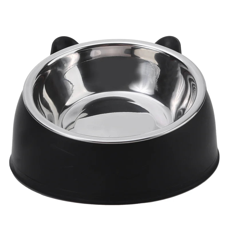🐱 Comedero inclinado para gatos de acero inoxidable | Antivuelco, cómodo y duradero ⭐ 4.8/5 (2.100+ clientes)
