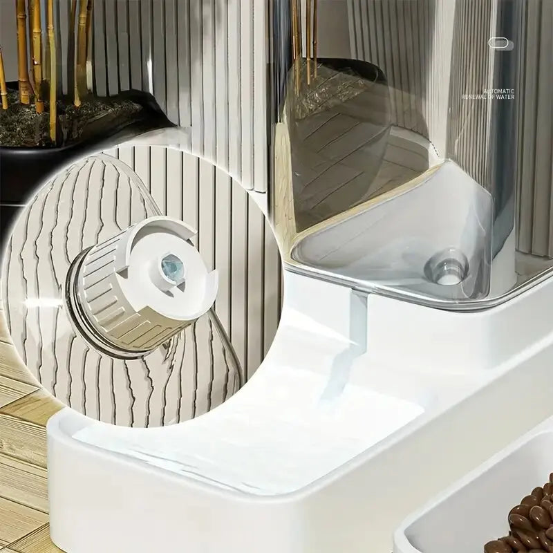 🐱 Dispensador automático de comida y agua para mascotas | Gran capacidad y sin esfuerzo ⭐ 4.7/5 (1.600+ clientes)