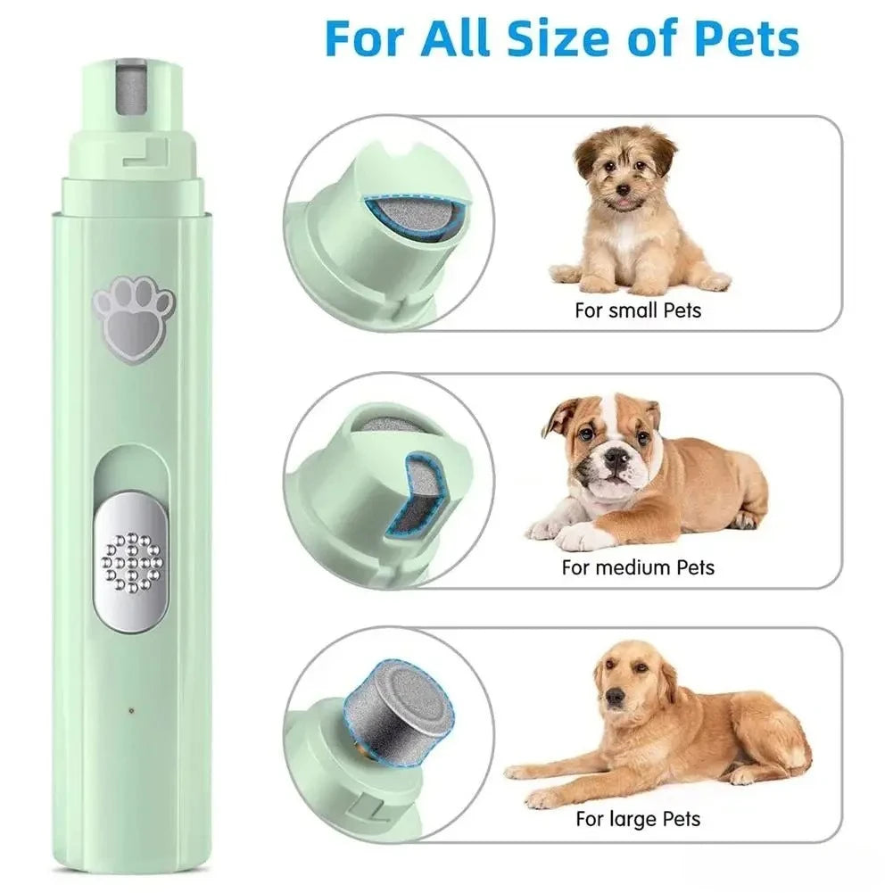 🐶 Lima eléctrica para uñas de perros | Sin dolor y sin cortes ⭐ 4.8/5 (1.200+ clientes)