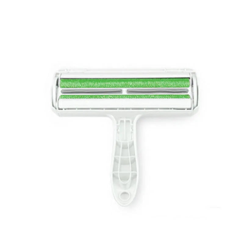Pet Hair Roller Remover Lint Brush 2-Way Dog Cat Comb Tool Convenient Cleaning Dog Cat Fur Brush Base Home Furniture Sofa Clothe