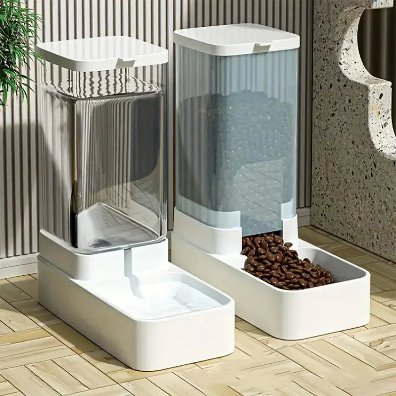 🐱 Dispensador automático de comida y agua para mascotas | Gran capacidad y sin esfuerzo ⭐ 4.7/5 (1.600+ clientes)