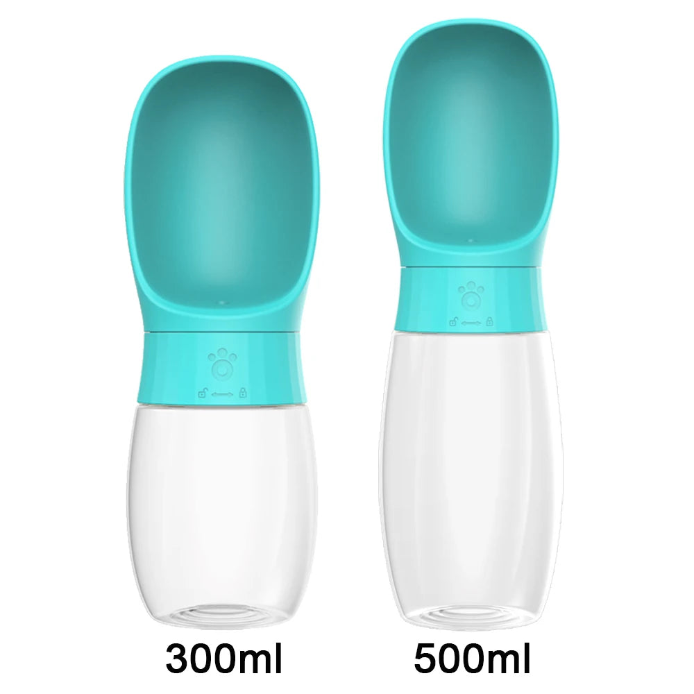 🐶 Botella de agua portátil para perros 300ml / 500ml – Ideal para paseos largos y viajes