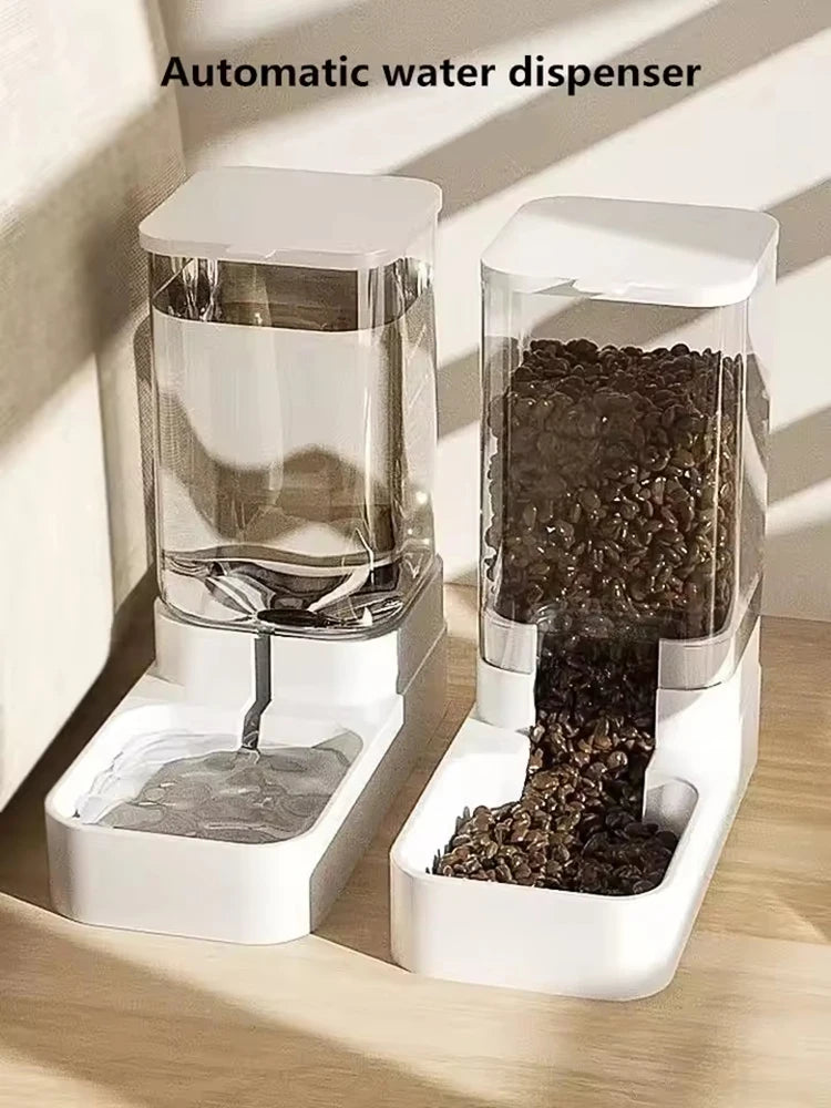 Gravity Pet Feeder and Water Dispenser, Automatic Dog Water Dispenser for Dogs Cats Pets Animals Large Capacity