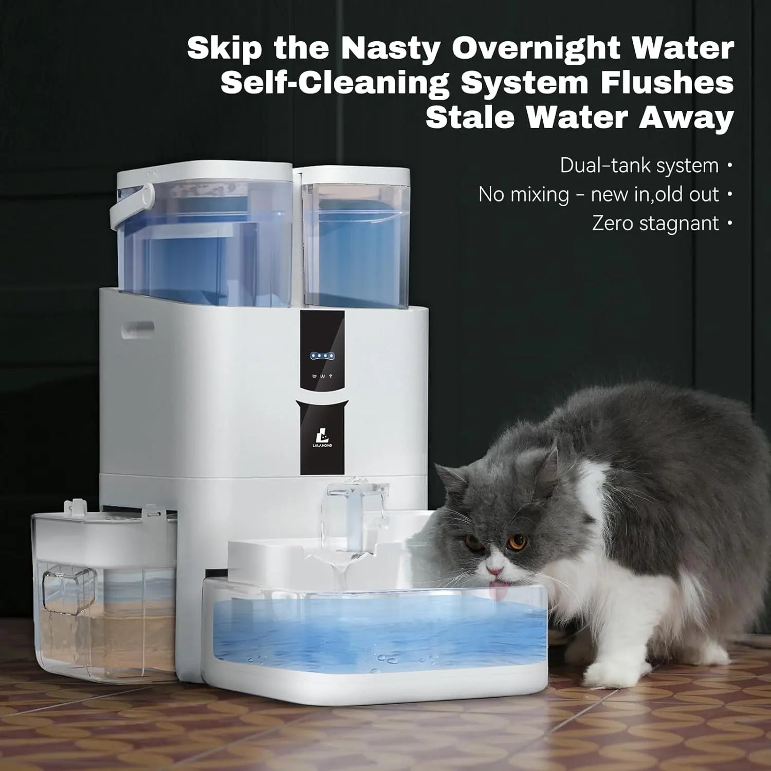 Fuente de Agua Inteligente para Gatos 10L con WiFi – Automática y Autolimpieza 🐱